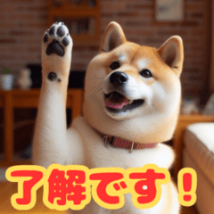 [LINEスタンプ] 柴犬のほのぼの挨拶スタンプ