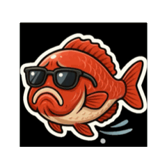 [LINEスタンプ] 動く鯛 ららら