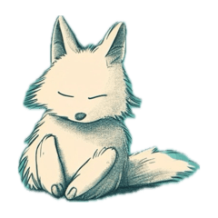[LINEスタンプ] あまりにも微妙なキツネ（MAX40個入り）