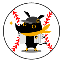 [LINEスタンプ] eしざいくん、野球をする