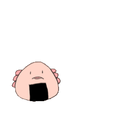 [LINEスタンプ] ウーパールーパーの動く姿