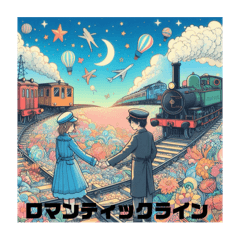 [LINEスタンプ] ロマンティック鉄道2025❤️6