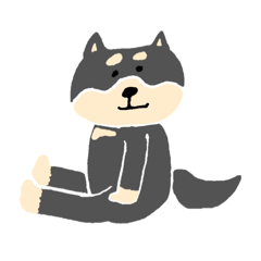 [LINEスタンプ] 黒柴のスタンプ〜！