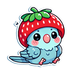 [LINEスタンプ] 春爛漫なサザナミインコ