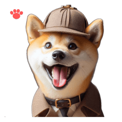 [LINEスタンプ] 名探偵犬ホームズのあいさつ