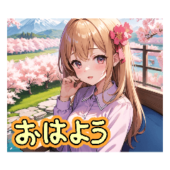 [LINEスタンプ] AI イラスト 愛 美少女 26の画像（メイン）