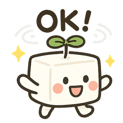 [LINEスタンプ] まめとーふ (Mame-Tofu)