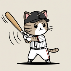 [LINEスタンプ] 猫たちの野球大会スタンプ