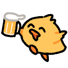 [LINEスタンプ] 飲もうよ！まめぴよ