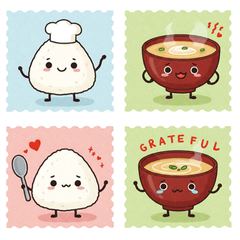 [LINEスタンプ] ご飯セット