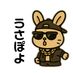 [LINEスタンプ] うさぽよのつっぱりスタンプ