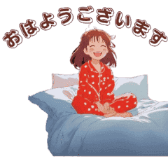 [LINEスタンプ] 赤いワンピースの似合う女の子