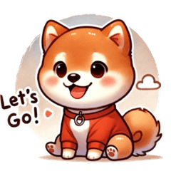 [LINEスタンプ] しばいぬのおさんぽ日記