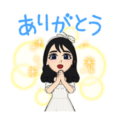 [LINEスタンプ] 挨拶（ガーリー）