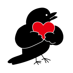 [LINEスタンプ] とべないカラス