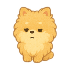 [LINEスタンプ] ふわふわポメラニアン(シンプル)