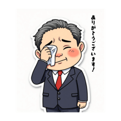 [LINEスタンプ] 中年サラリーマンも苦労がある