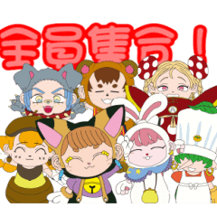 [LINEスタンプ] 七粒の妖精