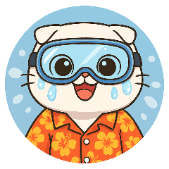 [LINEスタンプ] ウィンターの夏ソンクラン大作戦！