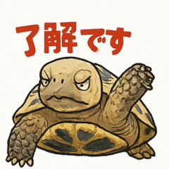 [LINEスタンプ] 亀のつぶやき