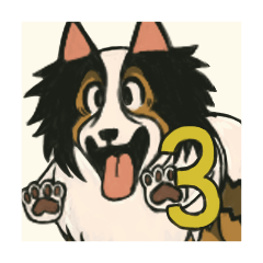 [LINEスタンプ] シェルティのジョナサン トークスタンプ3