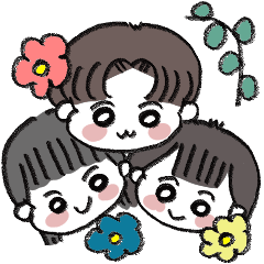 [LINEスタンプ] わんぱく三兄弟③