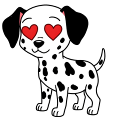 [LINEスタンプ] かわいいダルメシアンのスタンプ
