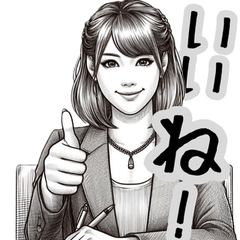 [LINEスタンプ] 女性会社員の毎日使える挨拶スタンプ！
