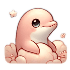 [LINEスタンプ] イルカの夢カワスタンプ