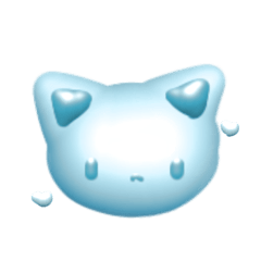 [LINEスタンプ] オリジナルキャラ作ろー【水色】
