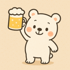[LINEスタンプ] のんびりシロクマ日和の画像（メイン）