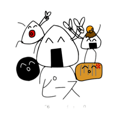 [LINEスタンプ] おむすびさんと愉快な仲間たち