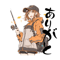 [LINEスタンプ] 釣り少々の可愛いらしいスタンプ