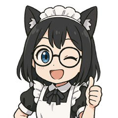 [LINEスタンプ] ネコ耳メイドのみるるちゃん