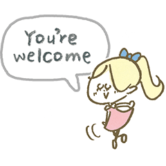 [LINEスタンプ] 英語♡カラフルマリーちゃんスタンプ