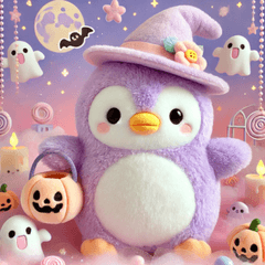 [LINEスタンプ] 癒される♡かわいいふわふわペンギン