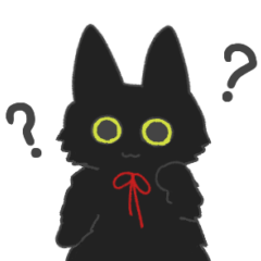 [LINEスタンプ] 黒猫もふもふもふ