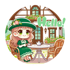 [LINEスタンプ] #Light Green Cottage