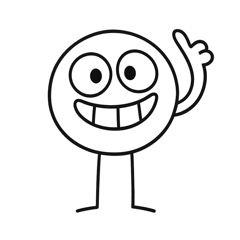 [LINEスタンプ] にこにこドゥードルくん