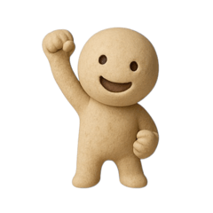 [LINEスタンプ] 感情ひょっこり樹脂人形くん