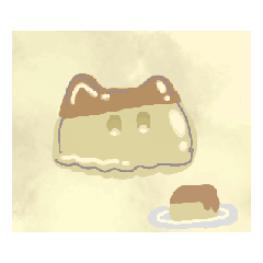 [LINEスタンプ] 動く！ 猫とプリン合体スタンプ