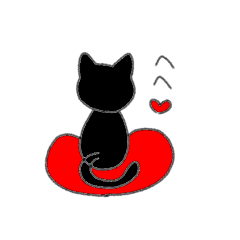[LINEスタンプ] 黒にゃ