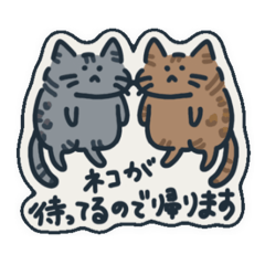 [LINEスタンプ] 手書きべんがるネコ行動