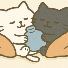 [LINEスタンプ] ふわねこ日和