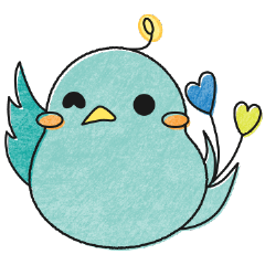 [LINEスタンプ] 幸運を呼ぶほっこりハチドリの画像（メイン）