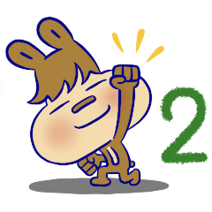 [LINEスタンプ] リスと双子ウサギ2