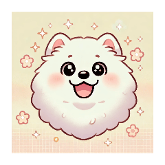 [LINEスタンプ] ゆるかわ系サモエド
