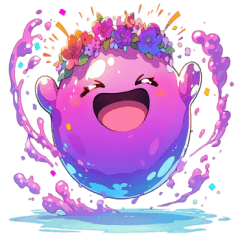 [LINEスタンプ] ピンクスライムの日常会話 (1)