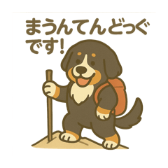[LINEスタンプ] バーニーズマウンテンドッグです！