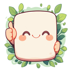 [LINEスタンプ] 豆腐ちゃんの日常会話 (1)